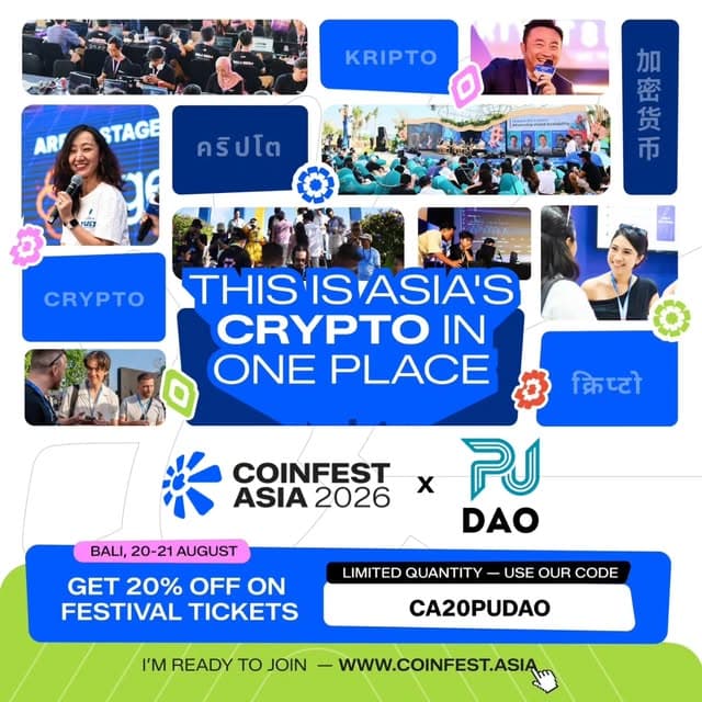 Coinfest Asia 2026 — official Community Partner banner