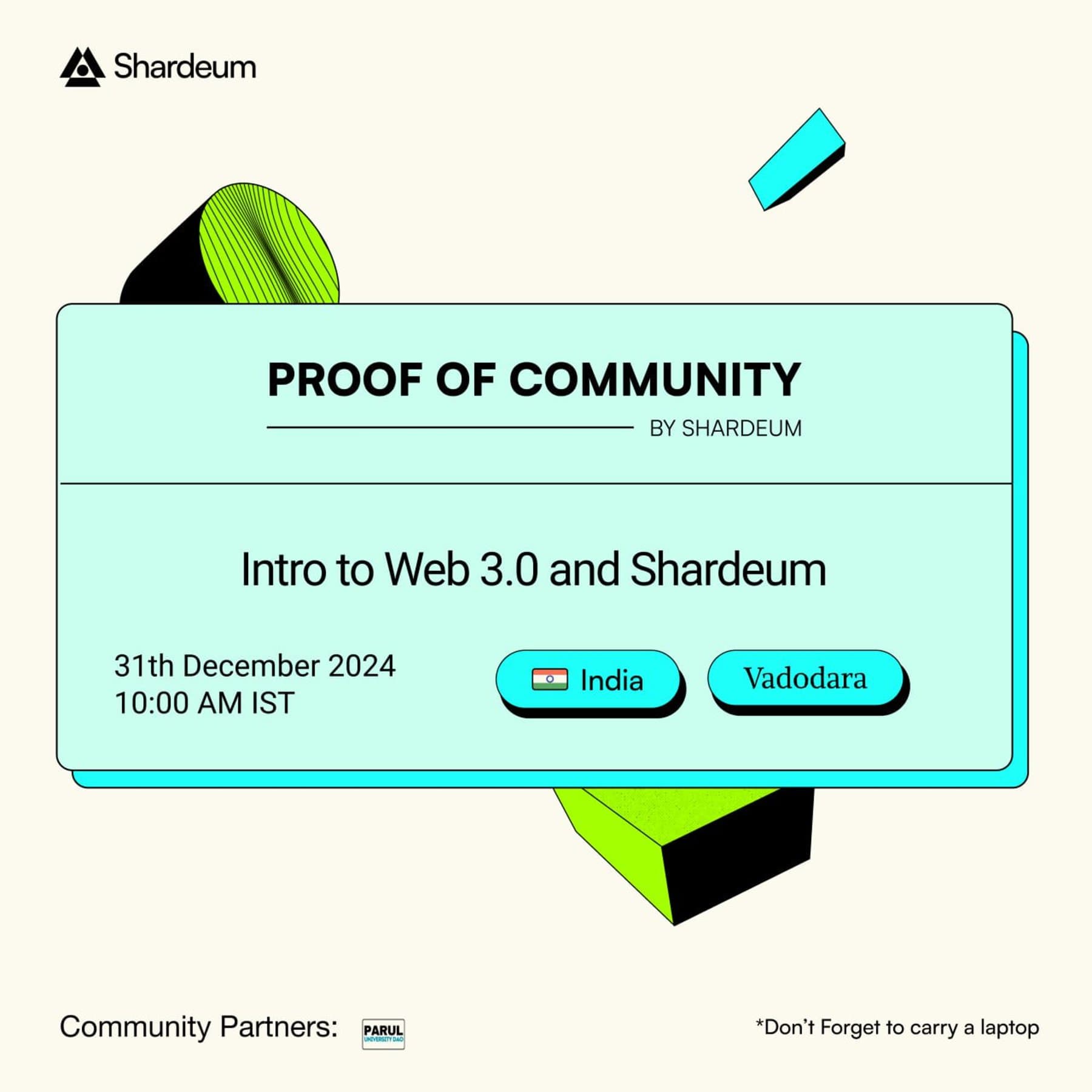 Photos from Shardeum Campus Workshop: Parul University (1 of 1)