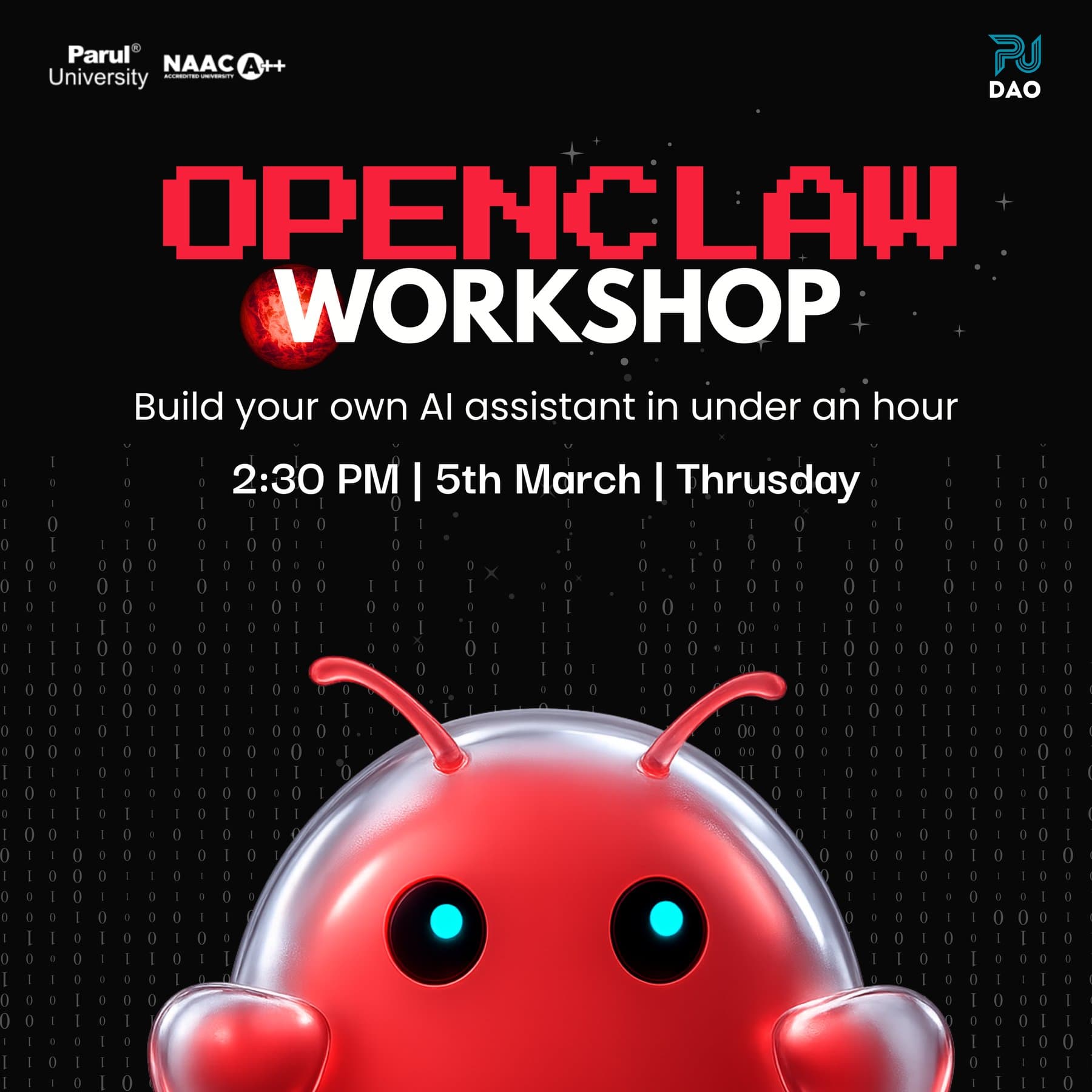 Photos from OpenClaw Meetup: Parul University (1 of 1)